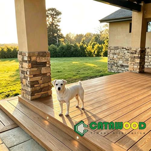 Catawood PVC Balcony Deck with Ancient finish
