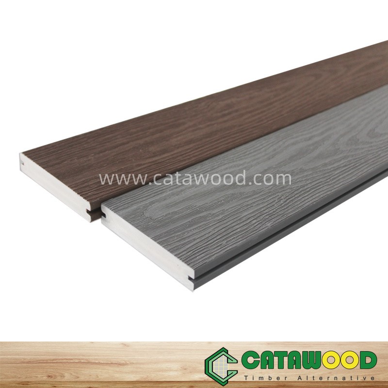 ASA capping PVC composite Decking Walnut color ASA capping PVC composite Decking Walnut color